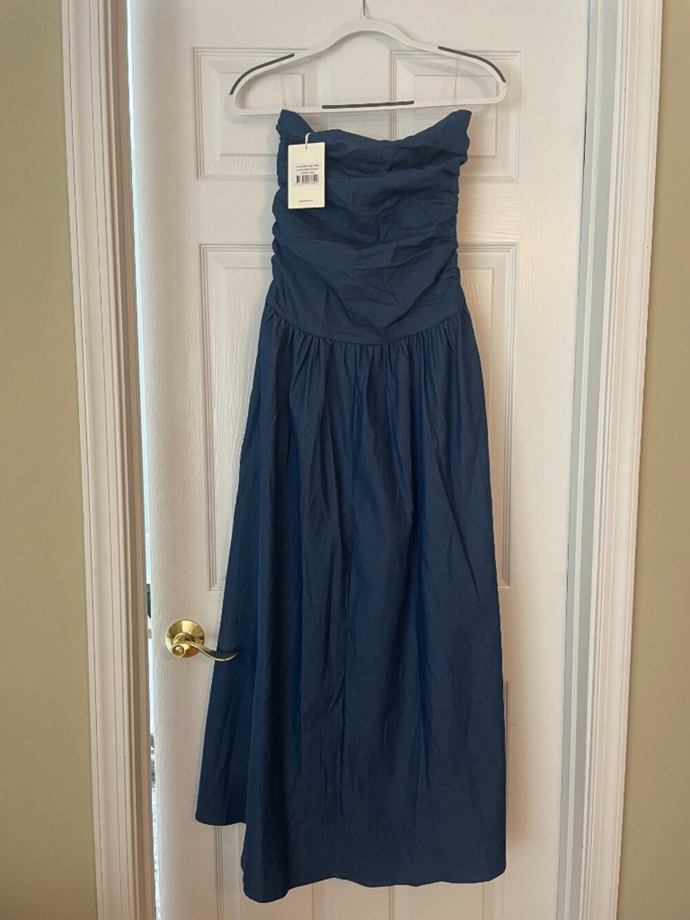 Peppermayo Carmel Denim Maxi Dress Indigo NWT Size US 4